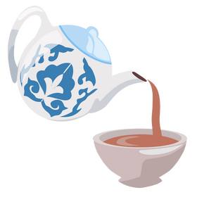 Uzbek traditional tea clipart