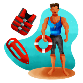 Lifeguard vector