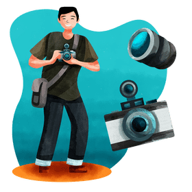 Photographer vector