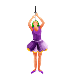 Sword swallower clipart