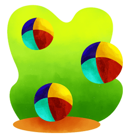 Juggling balls vector