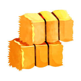 Hay bale clipart