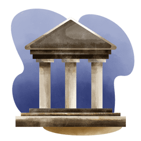 Historical building vector