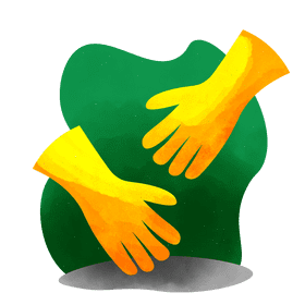 Rubber gloves vector