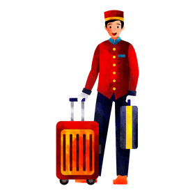 Bellhop clipart