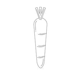 Carrot black and white clipart free download