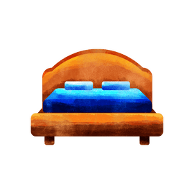 Hotel bed clipart