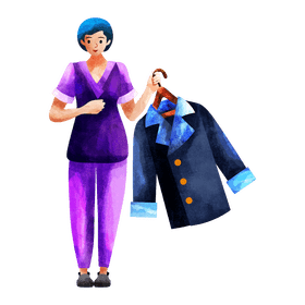 Laundry valet clipart