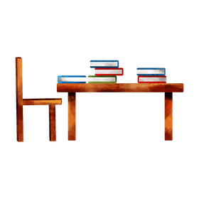 Reading room clipart