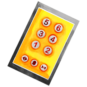 Elevator buttons clipart