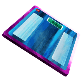 Electric bathroom scale clipart