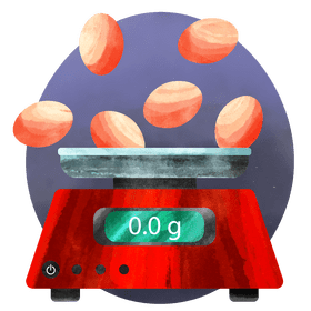 Electric weighing scale vector
