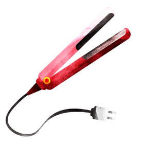 Hair straightener clipart