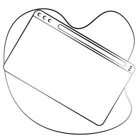 Browser black and white clipart