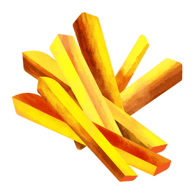 French fries clipart