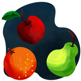 Smoothie fruits vector