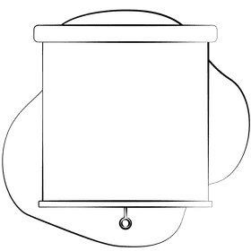 Projection screen black and white clipart