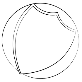 Shield black and white clipart