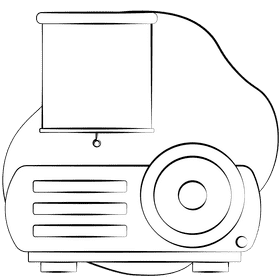 Projector black and white clipart