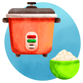 Rice cooker vector