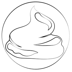 Gel black and white clipart