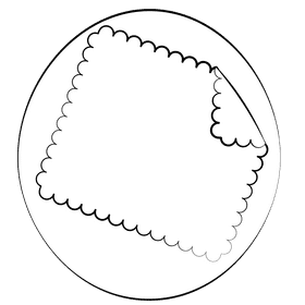 Microfiber cloth black and white clipart