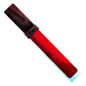 Tube of lip gloss clipart