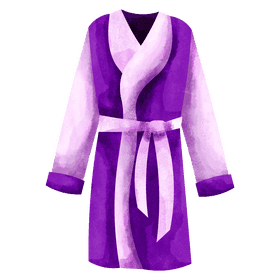 Bathroom robe clipart