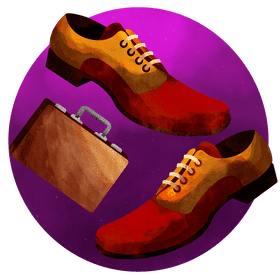 Dress shoes vector