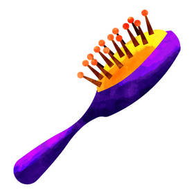 Hair brush clipart