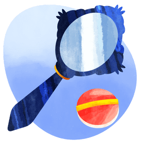 Hand held mirror vector