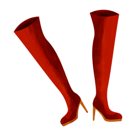 Knee high boots clipart
