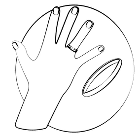 Wedding band black and white clipart