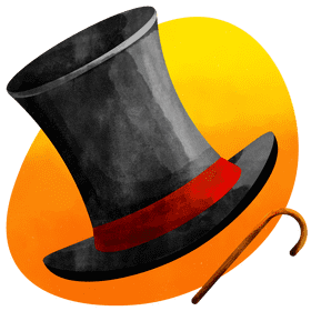 Top hat vector