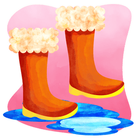 Winter boots vector