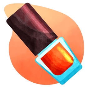 Nail polish bottle vector