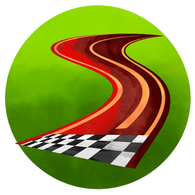 Racing track vector
