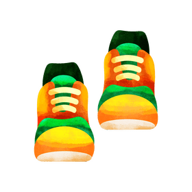 Sports shoes clipart