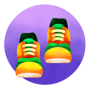 Sports shoes vector