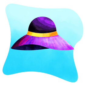 Sun hat vector