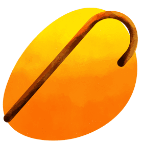Walking cane vector