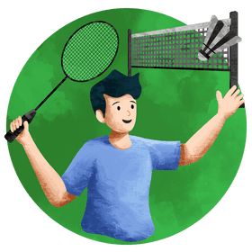 Badminton vector