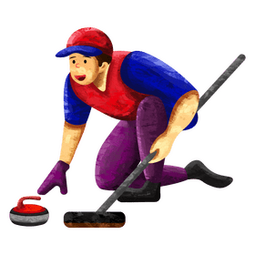 Curling clipart