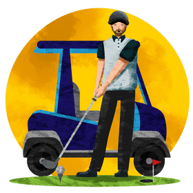Golf vector