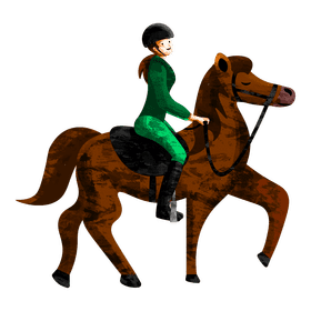 Horseback riding clipart