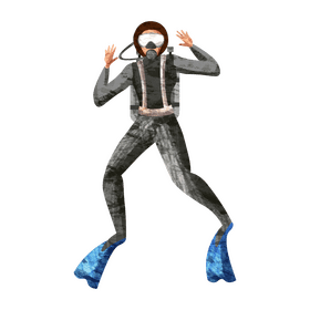 Scuba diving clipart
