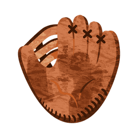 Baseball glove clipart
