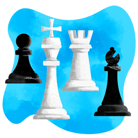 Chess pieces vector