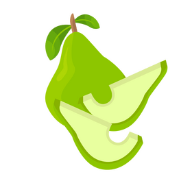 Pear keto diet clipart