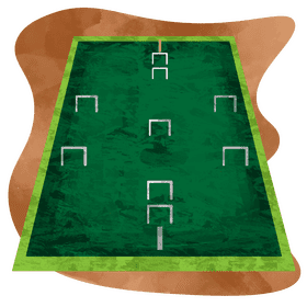 Croquet field vector